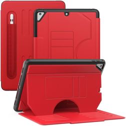 Mobigear Magnetic Folio iPad Air 2 (2014) Hoes Bookcase + Stylus Houder - Rood
