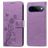 Mobigear Flowers Google Pixel 11 Pro XL Hoesje Bookcase Portemonnee - Paars