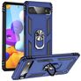 Mobigear Armor Ring Google Pixel 6a Hoesje Hardcase Backcover Shockproof met Ringhouder - Blauw