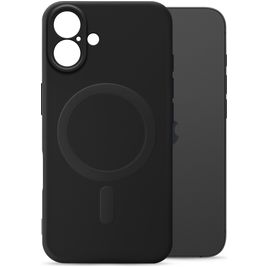 My Style Protective Flex iPhone 16 Plus MagSafe Hoesje Flexibel TPU Backcover - Zwart