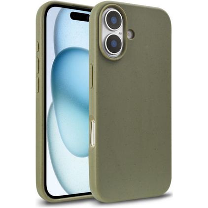 Mobigear Bio iPhone 18 Hoesje Eco Friendly Backcover - Legergroen