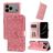Mobigear Sunflower iPhone 17 Pro Max Hoesje Bookcase Portemonnee - Roze