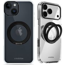 Mobilize 360 Rotating Ring iPhone 13 MagSafe Hoesje Hardcase Backcover met Ringhouder - Zwart