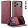 CaseMe 013 iPhone 17 Pro Hoesje Bookcase Portemonnee - Rood