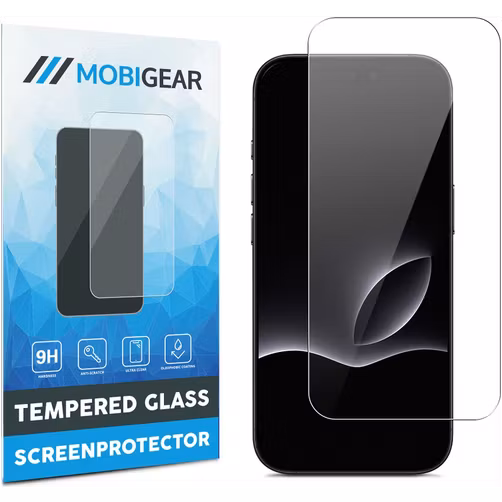 Mobigear iPhone 17 Pro Glazen Screenprotector - Case Friendly