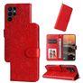 Mobigear Sunflower Samsung Galaxy S23 Ultra Hoesje Bookcase Portemonnee - Rood