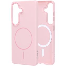 Mobiparts Slim Line Samsung Galaxy S26 MagSafe Hoesje Hardcase Backcover - Blush Pink