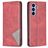 Mobigear Rhombus Slim Samsung Galaxy A54 Hoesje Bookcase - Rood