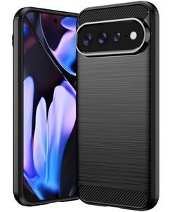 Mobigear Brushed Slim Google Pixel 11 Pro XL Hoesje Flexibel TPU Backcover - Zwart