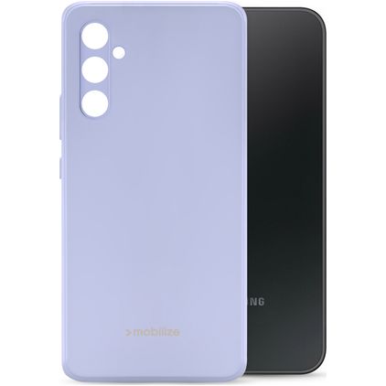 Mobilize Rubber Gelly Samsung Galaxy A34 Hoesje Flexibel TPU Backcover - Pastel Purple