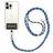 Mobigear Nylon Lanyard Universeel Telefoonkoord Verstelbaar - Zwart / Blauw / Babyblauw