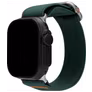 Mobilize Elastic Nylon Apple Watch Bandje Elastische band - 49/46/45/44 mm - Groen