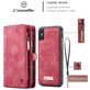Caseme 008 iPhone XS Hoesje Uitneembare 2in1 Bookcase Portemonnee - Rood