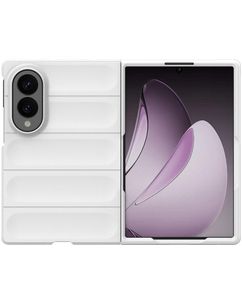 Mobigear Bumpy Samsung Galaxy Z Fold 8 Hoesje Flexibel TPU Backcover - Wit