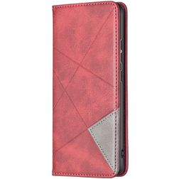 Mobigear Rhombus Slim Xiaomi 12X Hoesje Bookcase - Rood