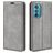 Mobigear Retro Slim Motorola Edge 30 Hoesje Bookcase Portemonnee - Grijs