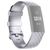Mobigear Cross Siliconen Fitbit Charge 4 Bandje Gespsluiting - Zilver