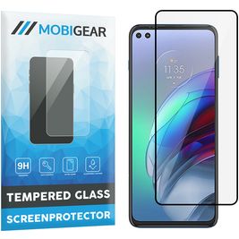 Mobigear Premium Motorola Moto G100 Glazen Screenprotector - Case Friendly - Zwart