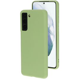 Mobiparts Samsung Galaxy S21 Siliconen Hoesje Backcover - Pistache Green Mobiparts Samsung Galaxy S21 Siliconen Hoesje Backcover - Pistache Green