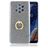 Mobigear Glitter Ring Nokia 9 PureView Hoesje Flexibel TPU Backcover met Ringhouder - Grijs