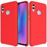 Mobigear Rubber Touch HONOR 10 Lite Siliconen Hoesje Backcover - Rood