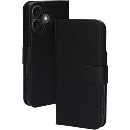 Mobiparts Classic Wallet MagSafe iPhone 16 MagSafe Hoesje Bookcase Portemonnee - Zwart