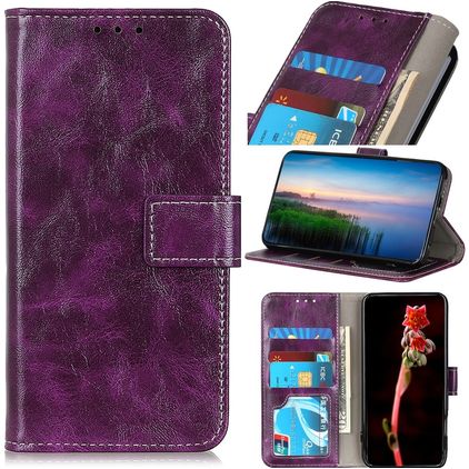 Mobigear Basic Xiaomi Redmi Note 12 Pro Plus Hoesje Bookcase Portemonnee - Paars
