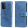 Mobigear Flowers OPPO A74 5G Hoesje Bookcase Portemonnee - Blauw