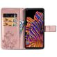 Mobigear Wallet Book Case Flower Rose Gold for Samsung Galaxy Xcover Pro