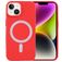 Mobigear Rubber Touch iPhone 15 Plus Siliconen MagSafe Hoesje Backcover - Rood