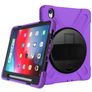 Mobigear SureGrip XGuard iPad Pro 11 Inch (2024) Hoes Hard Kunststof,Siliconen Backcover + Stylus Houder + Schouderband + Standaard - Paars