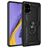 Mobigear Armor Ring Samsung Galaxy A51 Hoesje Hardcase Backcover Shockproof met Ringhouder - Zwart