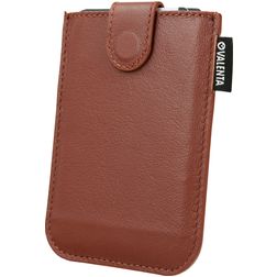 Valenta Card Pocket Slide Leren Pasjeshouder - 5 Pasjes - Bruin