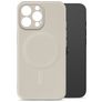 My Style Protective Flex iPhone 15 Pro MagSafe Hoesje Flexibel TPU Backcover - Antique White