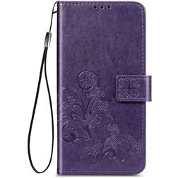 Mobigear Clover Samsung Galaxy A32 4G Hoesje Bookcase Portemonnee - Paars