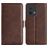 Mobigear Slim Magnet OPPO Reno 8 5G Hoesje Bookcase Portemonnee - Bruin