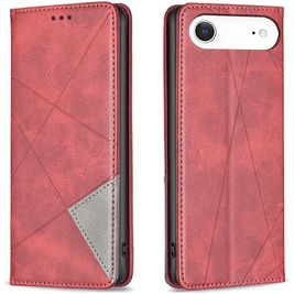 Mobigear Rhombus Slim iPhone Air Hoesje Bookcase - Rood