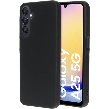 Mobiparts Samsung Galaxy A25 Siliconen Hoesje Backcover - Zwart