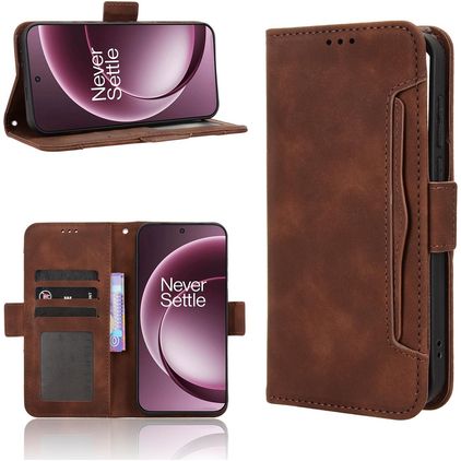 Mobigear Slide Wallet OnePlus 15 Hoesje Bookcase Portemonnee - Bruin