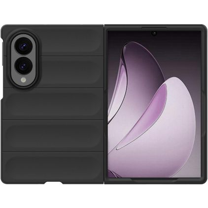 Mobigear Bumpy Samsung Galaxy Z Fold 8 Hoesje Flexibel TPU Backcover - Zwart