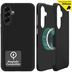 My Style Magsafe Tough Samsung Galaxy A36 MagSafe Hoesje Hardcase Backcover Shockproof - Zwart