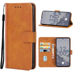 Mobigear Wallet Nokia X30 Hoesje Bookcase Portemonnee - Bruin