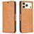 Mobigear Excellent iPhone 17 Pro Hoesje Bookcase Portemonnee - Cognac
