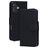 Mobiparts Wallet iPhone 17 Hoesje Echt Leer Bookcase Portemonnee - Zwart
