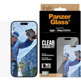 PanzerGlass Classic Fit iPhone 17 Glazen Screenprotector - Case Friendly