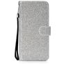 Mobigear Glitter Huawei Y6p Hoesje Bookcase Portemonnee - Zilver