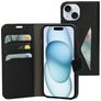 Mobiparts Classic Wallet iPhone 15 Hoesje Bookcase Portemonnee - Zwart