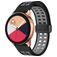Mobigear Sport Plus Mag Siliconen Smartwatch Bandje Magneetsluiting - Universeel 22 mm connector - Zwart / Grijs