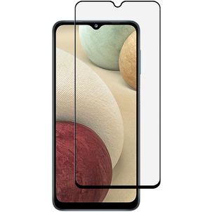 Mobigear Premium Samsung Galaxy A12 Glazen Screenprotector - Case Friendly - Zwart