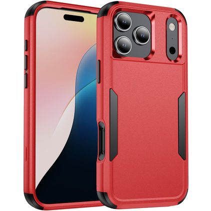 Mobigear Ultra Tough iPhone 17 Pro Hoesje Hardcase Backcover Shockproof - Rood